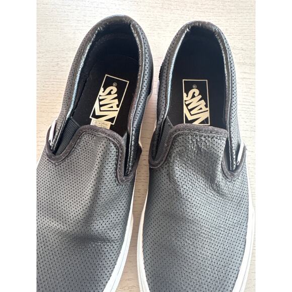 VANS Perf Leather Classic Unisex slip on Shoes Whimsigoth Goth Alt Emo - Picture 3 of 6